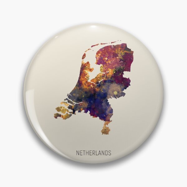 Item preview, Netherlands Watercolor Map designed and sold by ArtPrints.
