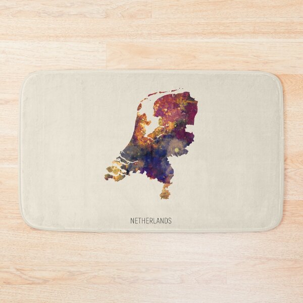 Item preview, Netherlands Watercolor Map designed and sold by ArtPrints.