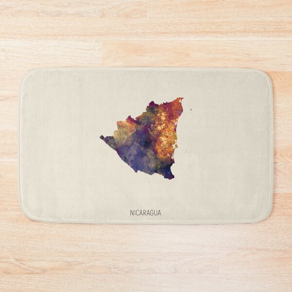 Item preview, Nicaragua Watercolor Map designed and sold by ArtPrints.