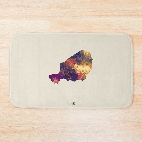 Item preview, Niger Watercolor Map designed and sold by ArtPrints.