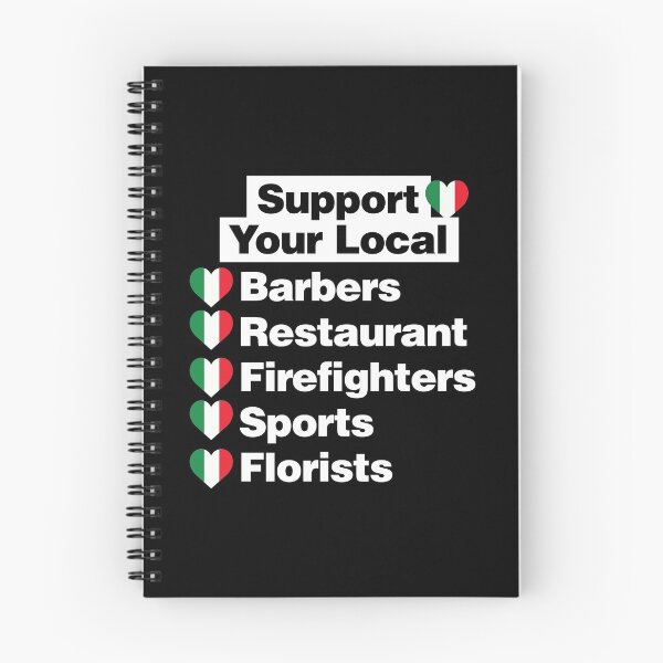 Item preview, Support Italian Local Barbers, Firefighters, Sports, Florists designed and sold by elhefe.