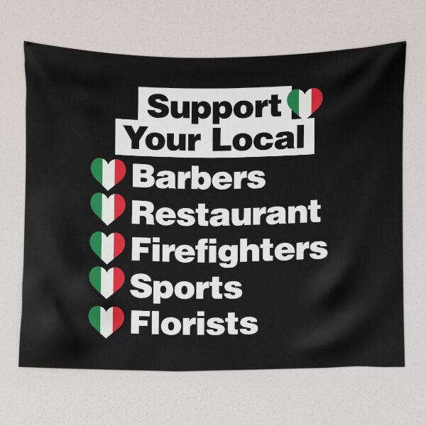 Item preview, Support Italian Local Barbers, Firefighters, Sports, Florists designed and sold by elhefe.