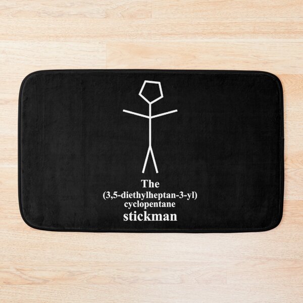 Item preview, funny stickman - IUPAC - chemistry - white designed and sold by Marcel Wirth.