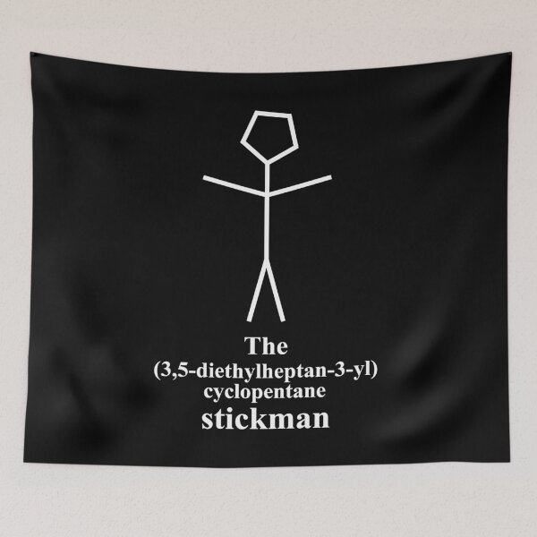 Item preview, funny stickman - IUPAC - chemistry - white designed and sold by Marcel Wirth.