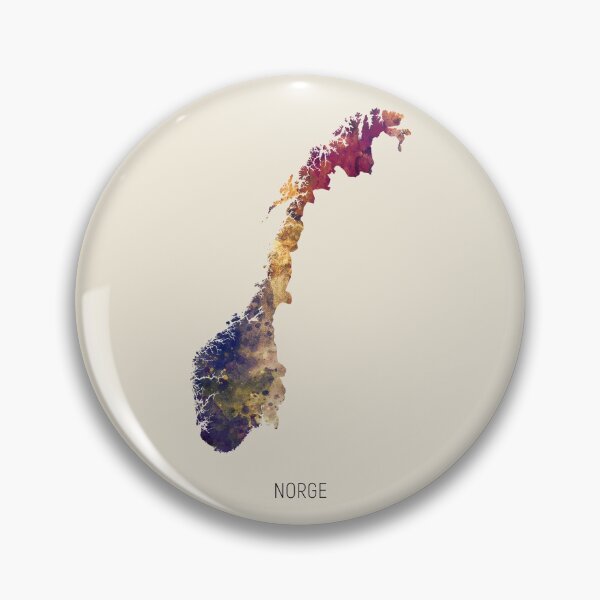 Item preview, Norge Watercolor Map designed and sold by ArtPrints.