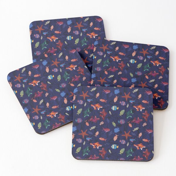 Item preview, Fish Party. Underwater Textile Pattern. designed and sold by Sandra Vincent.