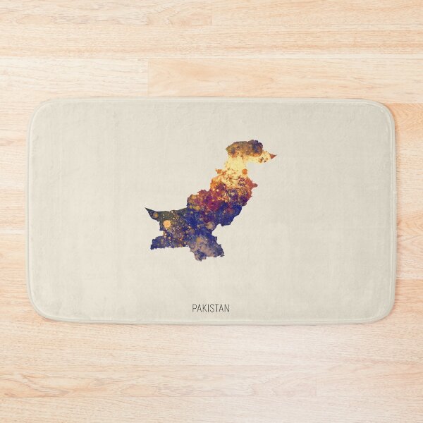 Artikelvorschau, Pakistan Watercolor Map entworfen und verkauft von ArtPrints.