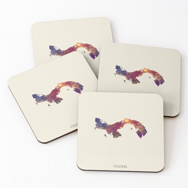 Item preview, Panama Watercolor Map designed and sold by ArtPrints.