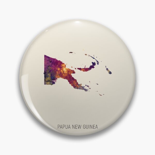 Item preview, Papua New Guinea Watercolor Map designed and sold by ArtPrints.