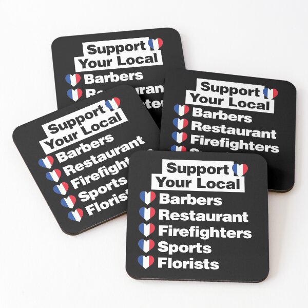 Item preview, Support French Local Barbers, Firefighters, Sports, Florists designed and sold by elhefe.