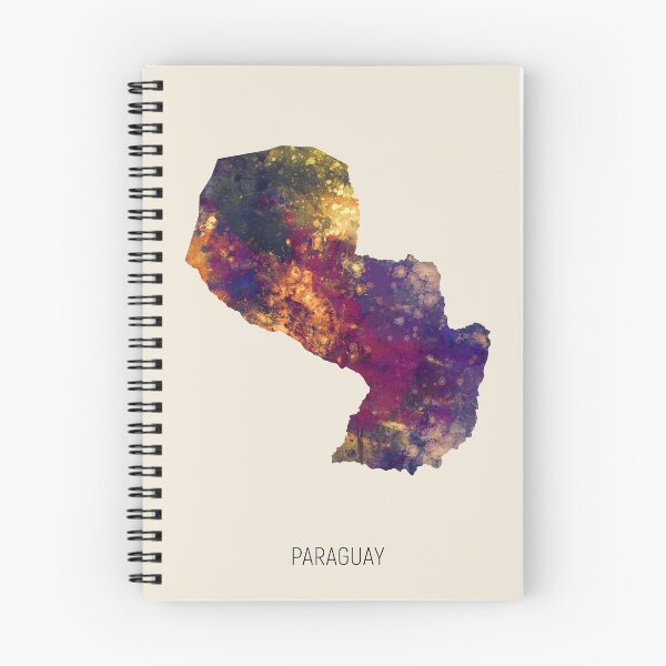 Artikelvorschau, Paraguay Watercolor Map entworfen und verkauft von ArtPrints.