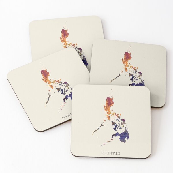 Item preview, Philippines Watercolor Map designed and sold by ArtPrints.