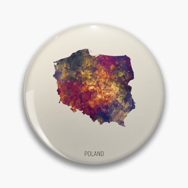 Item preview, Poland Watercolor Map designed and sold by ArtPrints.