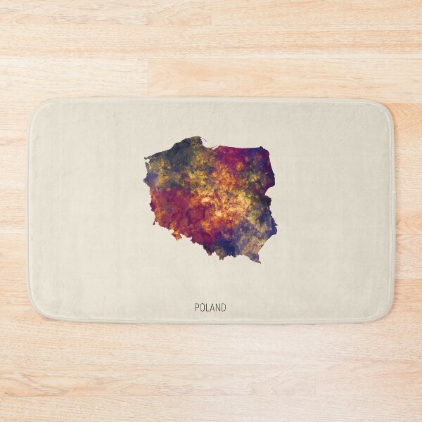Item preview, Poland Watercolor Map designed and sold by ArtPrints.