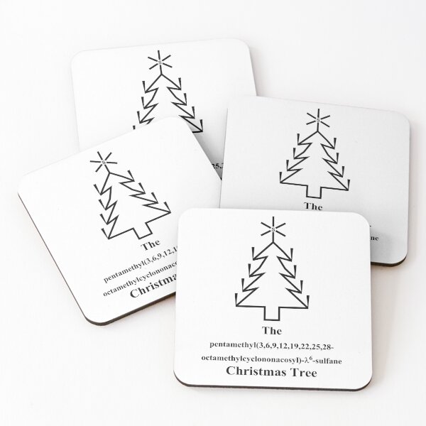 Item preview, Christmas Tree - IUPAC nomenclatur - chemistry joke designed and sold by Marcel Wirth.