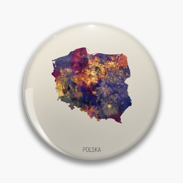 Item preview, Polska Watercolor Map designed and sold by ArtPrints.