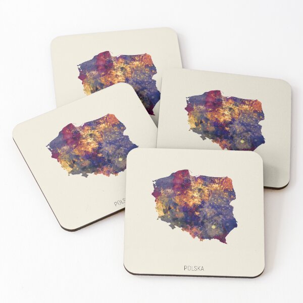 Item preview, Polska Watercolor Map designed and sold by ArtPrints.