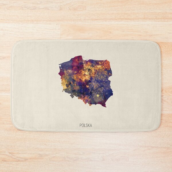 Item preview, Polska Watercolor Map designed and sold by ArtPrints.