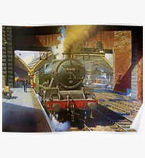 Jubilee 4-6-0 at Liverpool, Lime Street Poster