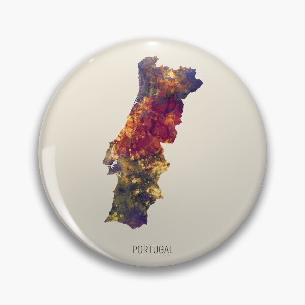 Item preview, Portugal Watercolor Map designed and sold by ArtPrints.