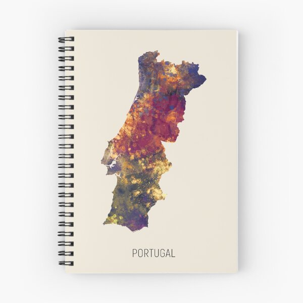 Item preview, Portugal Watercolor Map designed and sold by ArtPrints.