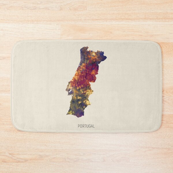 Item preview, Portugal Watercolor Map designed and sold by ArtPrints.