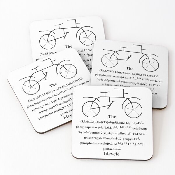 Item preview, bicycle - bike - IUPAC nomenclature - chemistry designed and sold by Marcel Wirth.