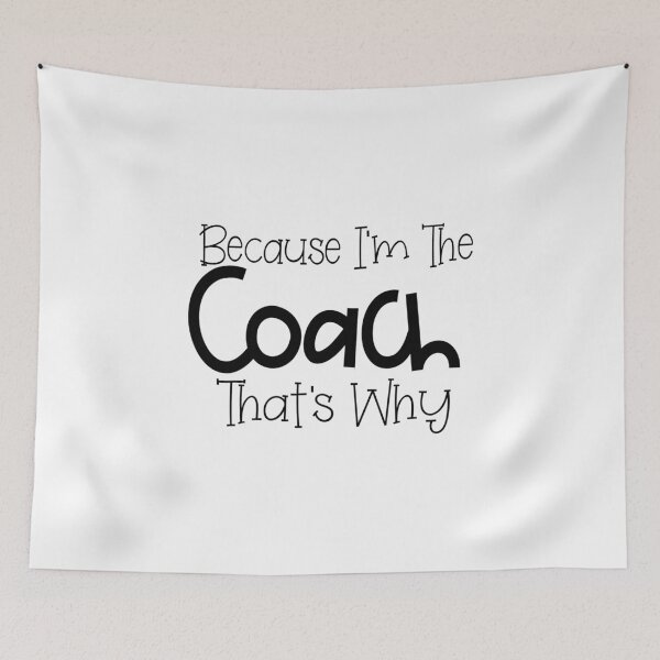 Item preview, Because I'm The Coach That's Why Volleyball Team Gift Idea design designed and sold by nikkidawn74.