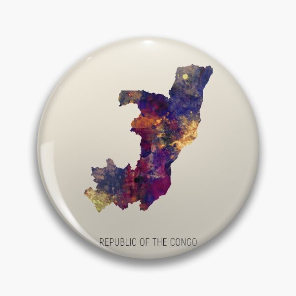 Item preview, Republic of the Congo Watercolor Map designed and sold by ArtPrints.