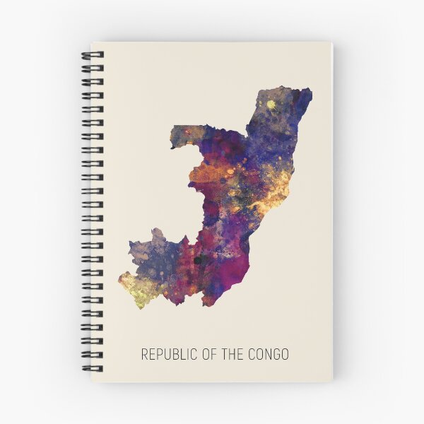 Item preview, Republic of the Congo Watercolor Map designed and sold by ArtPrints.