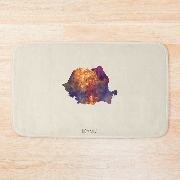 Item preview, Romania Watercolor Map designed and sold by ArtPrints.