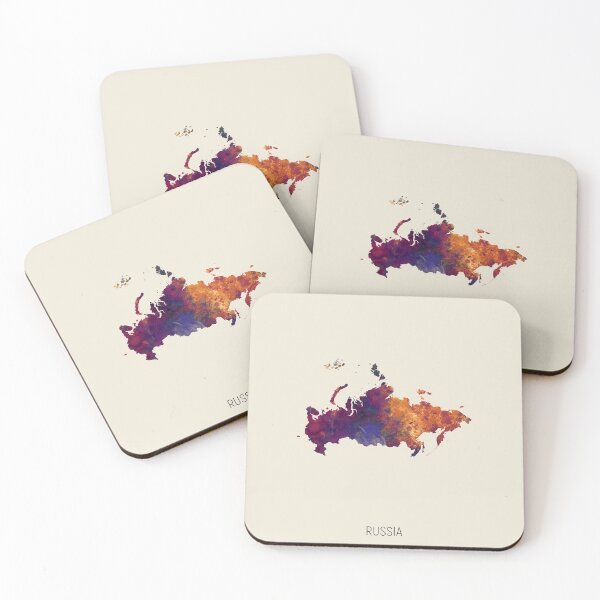 Item preview, Russia Watercolor Map designed and sold by ArtPrints.