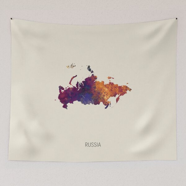 Artikelvorschau, Russia Watercolor Map entworfen und verkauft von ArtPrints.