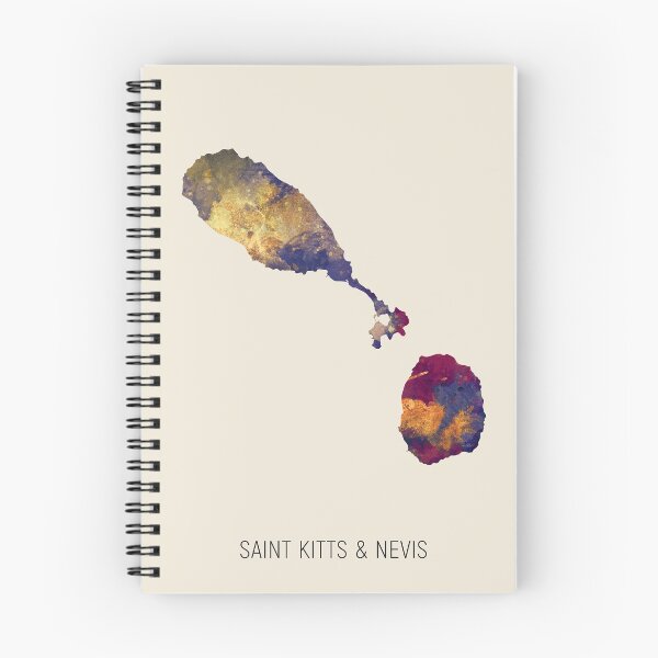 Item preview, Saint Kitts & Nevis Watercolor Map designed and sold by ArtPrints.