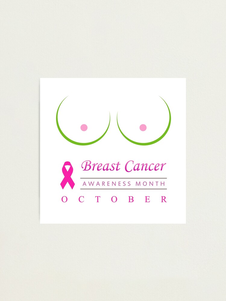 Pink Boob Print / Free the Nipple / Breast Cancer Awareness