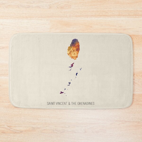 Item preview, Saint Vincent & The Grenadines Watercolor Map designed and sold by ArtPrints.