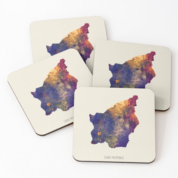 Item preview, San Marino Watercolor Map designed and sold by ArtPrints.