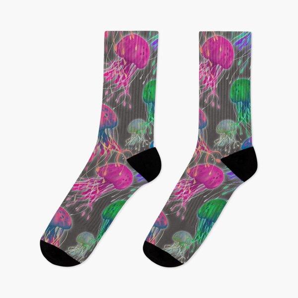 Item preview, Neon jellyfish pattern designed and sold by Thiti.