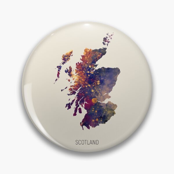 Item preview, Scotland Watercolor Map designed and sold by ArtPrints.