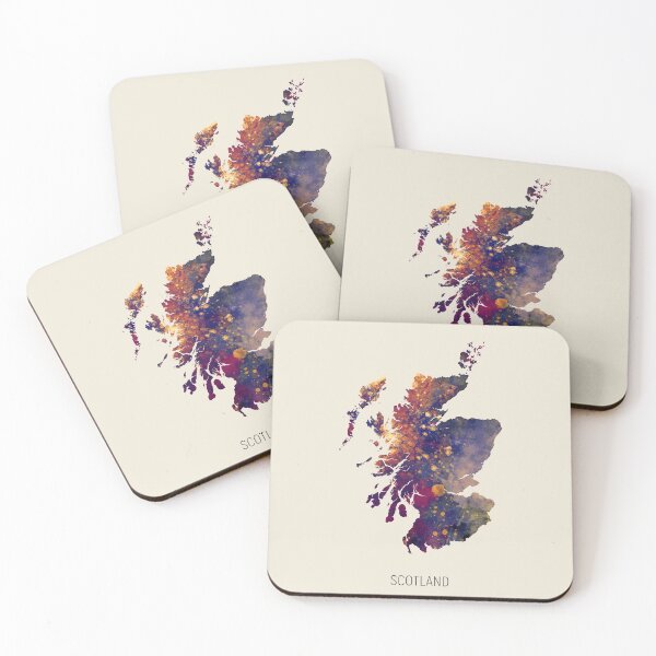 Item preview, Scotland Watercolor Map designed and sold by ArtPrints.