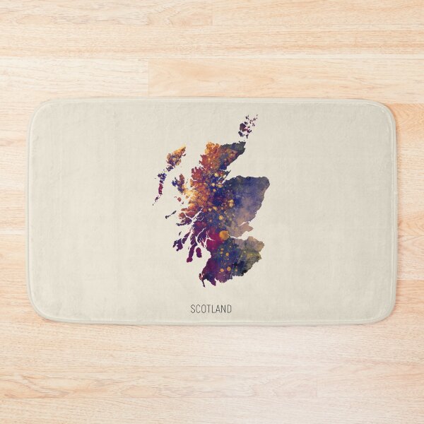 Item preview, Scotland Watercolor Map designed and sold by ArtPrints.