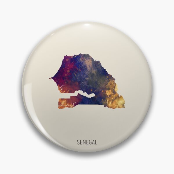 Item preview, Senegal Watercolor Map designed and sold by ArtPrints.