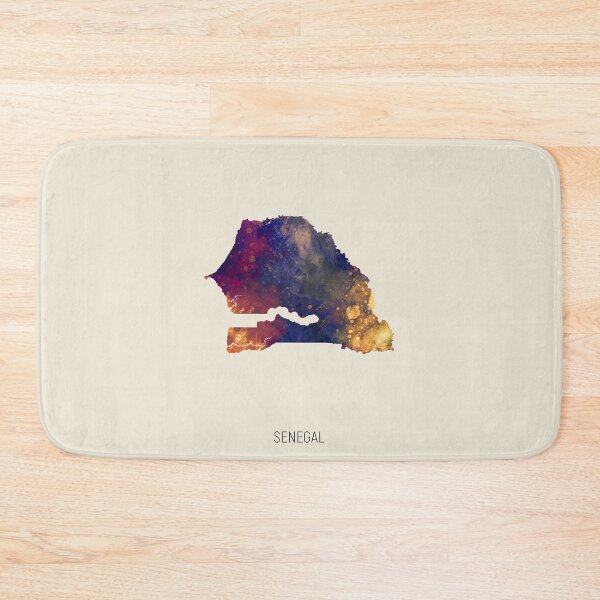Item preview, Senegal Watercolor Map designed and sold by ArtPrints.