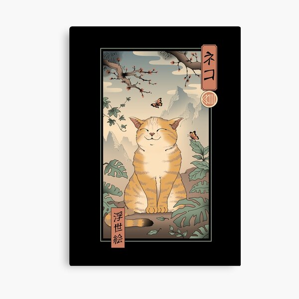 Edo Cat Canvas Print