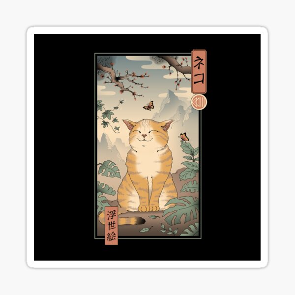Edo Cat Sticker