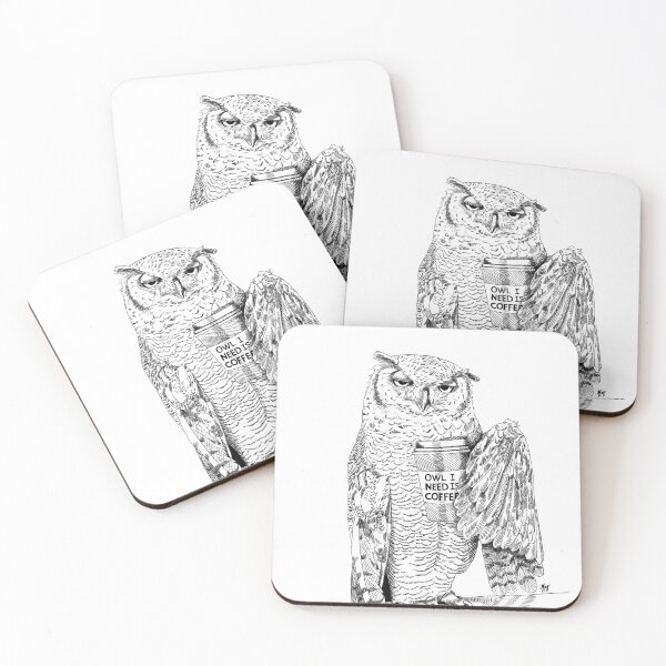 Item preview, Owl I need is Coffee designed and sold by jf901.
