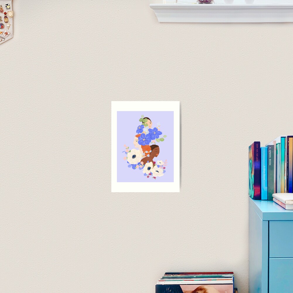 Flower Ladies Art Print