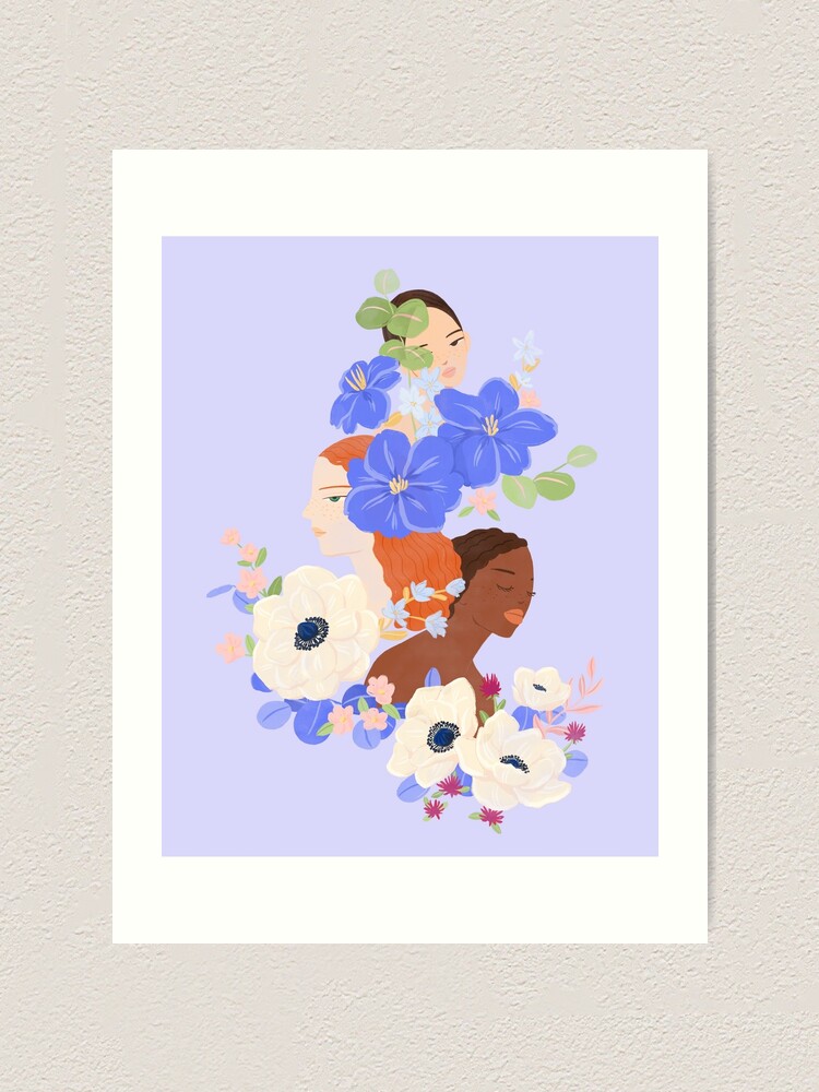 Alternate view of Flower Ladies Art Print