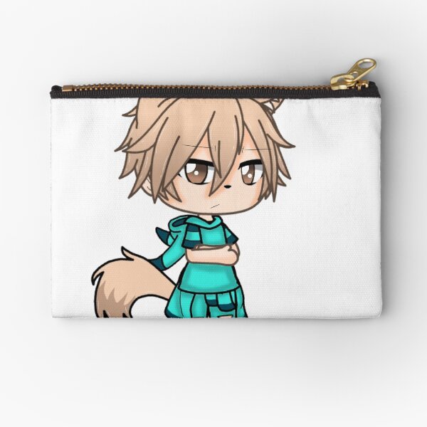 Adam Gacha Life Series Bad Boy Zipper Pouch By Megellano Redbubble