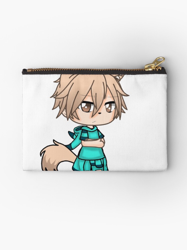 Adam Gacha Life Series Bad Boy Zipper Pouch By Megellano Redbubble